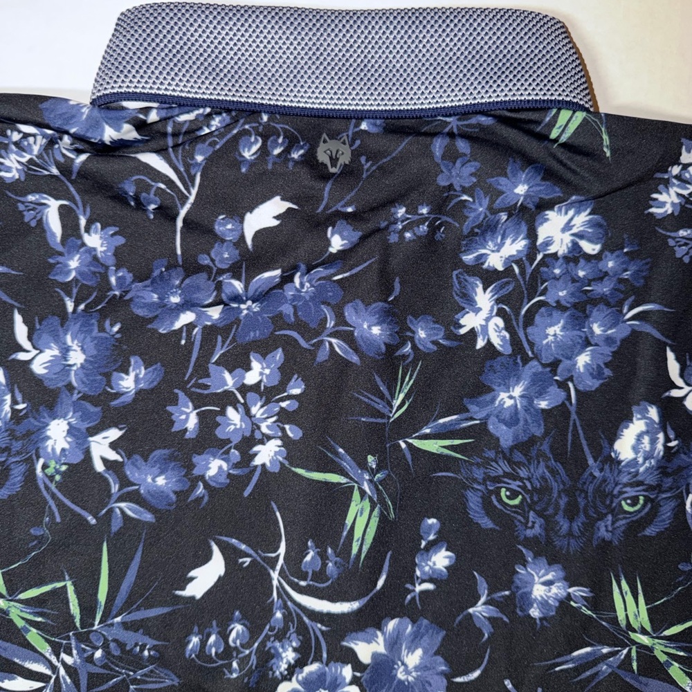 Greyson Navy Floral Polo Shirt - Picture 5 of 5